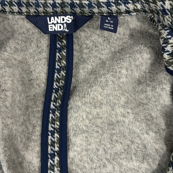 Lands End Houndstooth Fleece Blazer - Picture 6 of 6